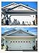 YURROAD 32 Sheets 2 Car Garage Kits Household Easy Installation Magnetic Panels Fake Windows Hardware Decorative (Size 6.14