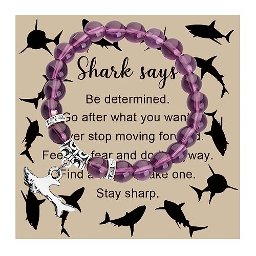 FAADBUK Shark Gift Inspirational Gift for Shark Lover Shark Bracelet Ocean Animal Lover Gift