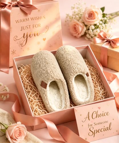 Image of Evshine Memory Foam Fuzzy Slippers for Women Curly Fleece House Shoes | Indoor Outdoor, Comfy and Warm Fur Lining, Non-slip Rubber Sole, Bedroom Slip on, Cozy, Cushioned, Machine Washable