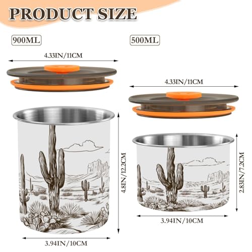 Envase Hermético de Acero Inoxidable para Café 500ml miniatura 2
