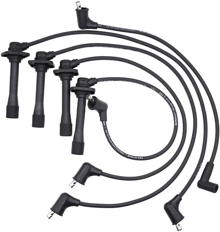 Replacement For Compatible With 924-1193 Walker Products Set Spark Plug Wires for Mazda 626 Ford Probe MX-6