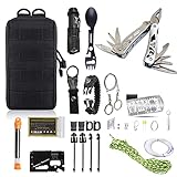 ✔ Uso en múltiples escenas: los kits de supervivencia de emergencia GRULLIN son la ayuda perfecta para situaciones de emergencia. Es necesario en campamentos, caminatas, montañismo, caza, trekking, mochileros, ciclismo, paseos en bote, conducción, viajes al aire libre y aventuras en la naturaleza. Tu kit nunca puede estar demasiado preparado.