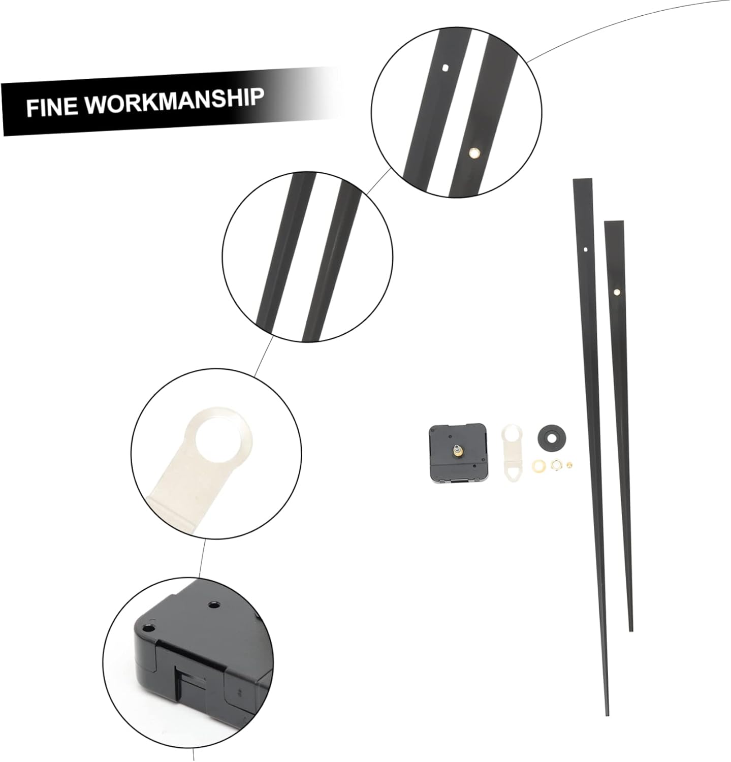 1set High Torque Clock Mechanism and Core Easy to Install Replacement Parts for Custom Wall Clocks Accurate Timekeeping and Elegant Design