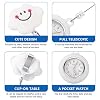 iplusmile Retractable Clip on Nurse Watch - Smile Lapel Watches for Women Girls, Aesthetic Fashion Pocket Nurse Watch with Second Hand for Daily Use