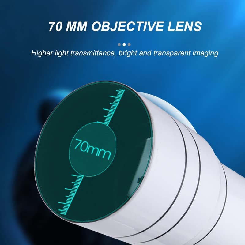 Telescopio astronómico refractor de 70 mm para superar la baja visibilidad lunar en casa 4