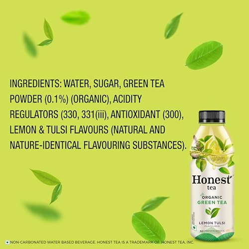 Image of Coca-Cola Honest Tea - Lemon Tulsi 350ml X 4, Green Tea, 1400 Grams