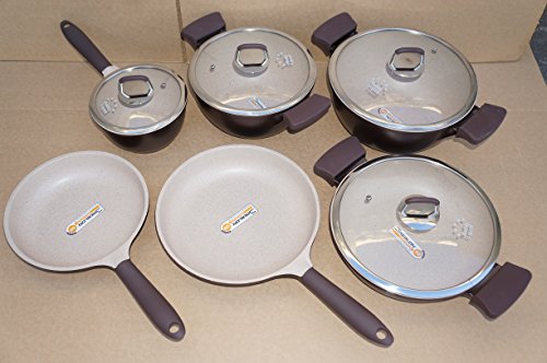 Healthy Legend Third GenerationNon-stick German Weilburger Ceramic Coating Cookware Set(Pack of 10)