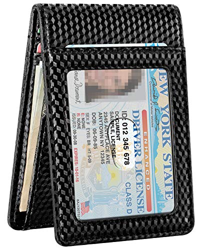 FurArt Bifold Wallet, Genuine Leather Slim Minimalist Wallets with Money Clips, RFID Blocking,Credit Card Holder - Thumbnail 2