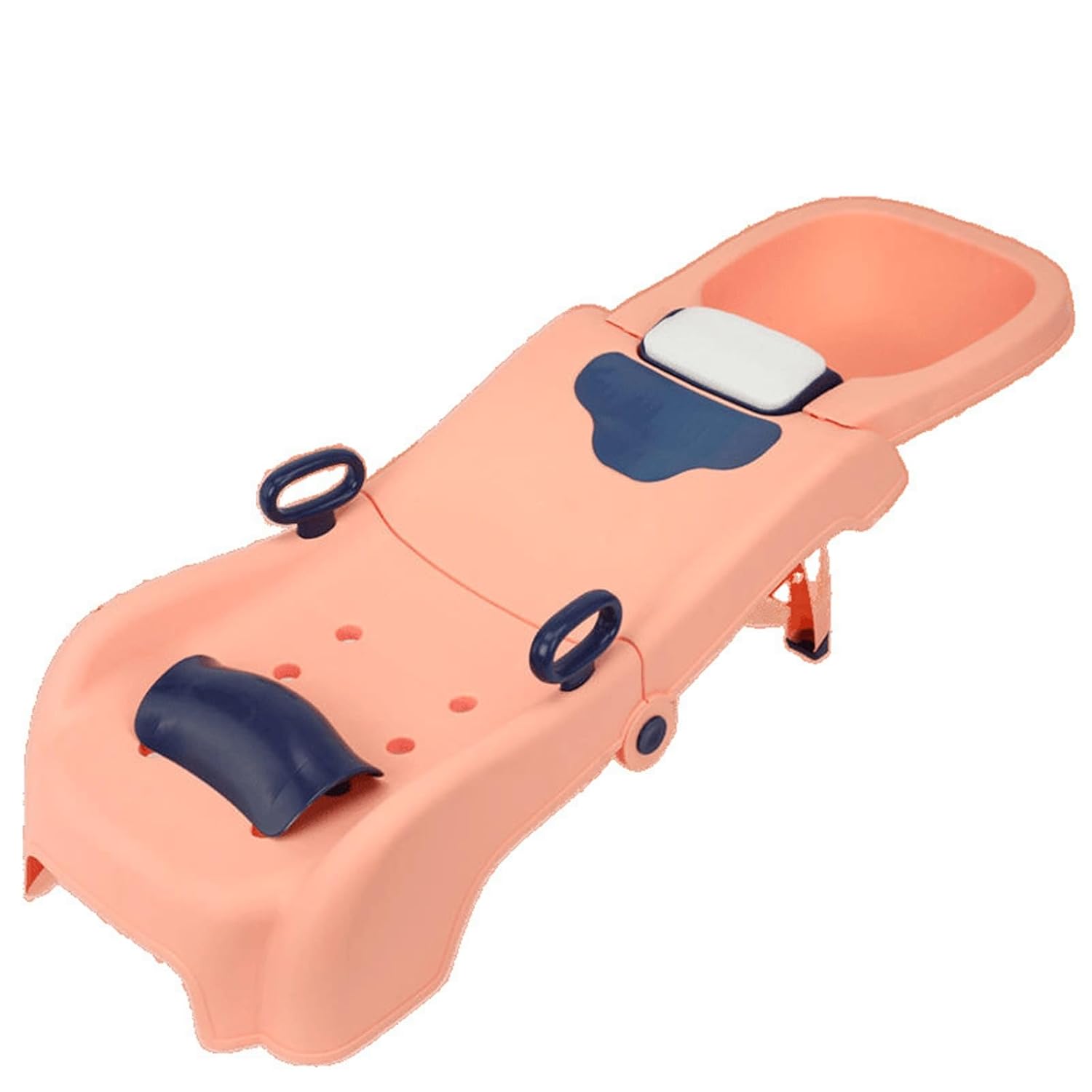 Foldable Children's Shampoo Lounge Chair, Suitable for Families, Adjustable Headrest Flushing Seat, Bathroom Salon