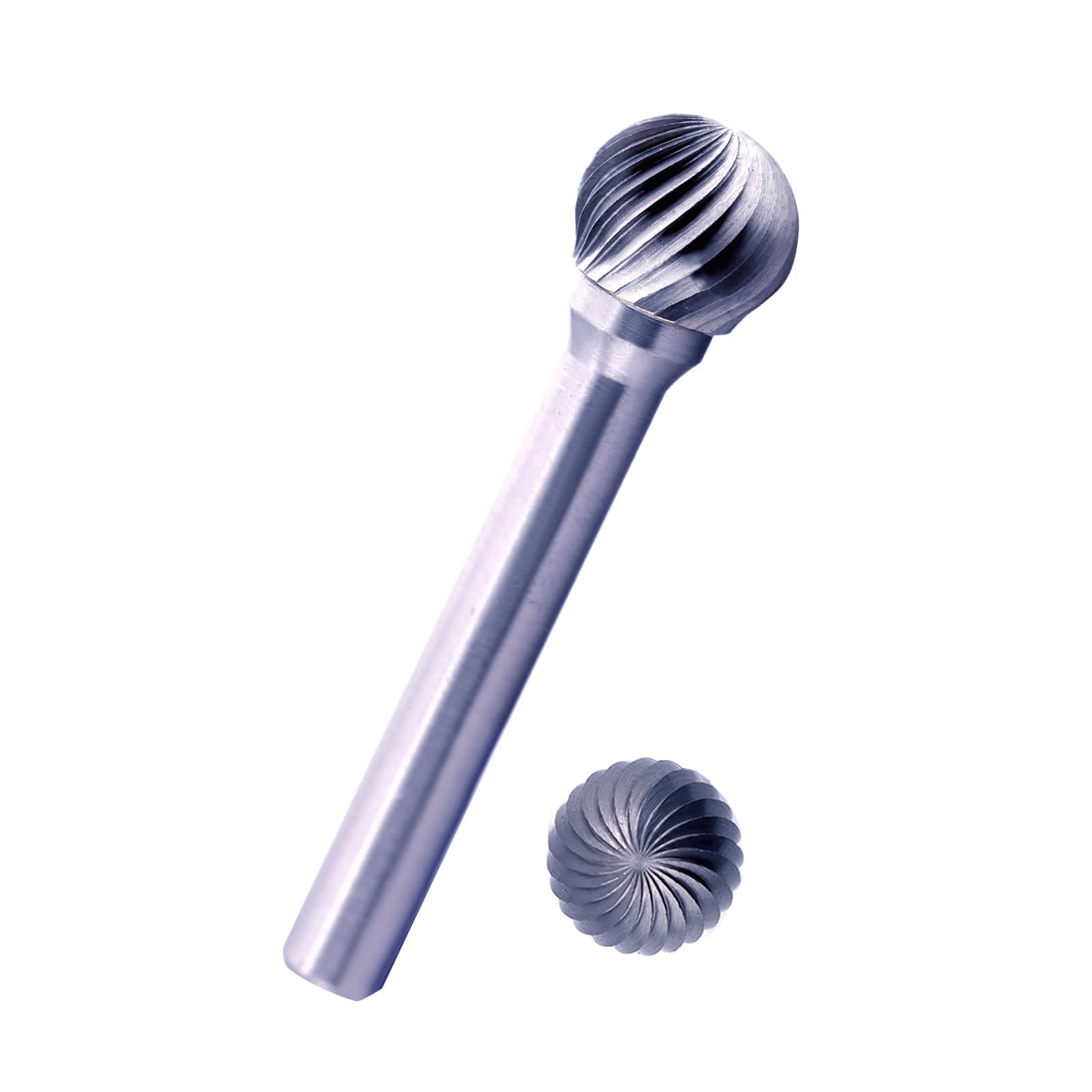 Tungsten Carbide Burr Bit 1/4" Shank Flame Sharp End Single Flute Carbide Rotary File Bits for Metal Working, Deburring, Grinding, Polishing, Carving and Engraving — Amazon image 19