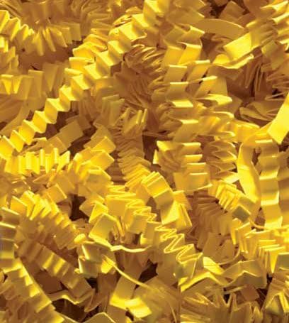 1/2 LB Crinkle Cut Paper Shred - Yellow