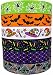 1" 30yards (6 Mixed Lot) Halloween Holiday Ribbons Bats Spiders Web Pattern Printed Grosgrain Ribbon 2 Party Hair Bow Festival Decor