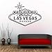 Produktbild Lovemq Willkommen Bei Fabulous Las Vegas Wandaufkleber Charakter Vinyl Kunst Dekorative Wandtattoo Für Wohnzimmer 56X42 Cm