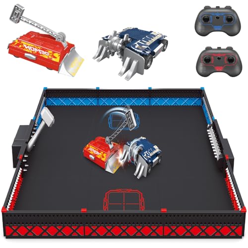 Mostop Battle Robots Arena Set, Interactive RC Fighting Robots Toy - 2.4Ghz Remote Control Robot Toys for Kids, Rechargeable Battle Bots with Arena, Combat Robots STEM Toys for Boys Girls