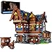 JMBricklayer Medieval 30108 House Building Sets for Adults - Creative Tavern Medieval Castle Construction Toys, Collectible Display Model Kits, Office or Room Decor Gifts for Girls Boys
