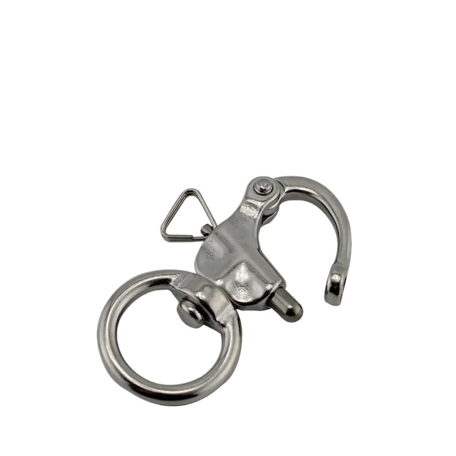 Generico Moschettone a sgancio rapido in AISI 316, 65/76 mm | Moschettone resistente alla corrosione for applicazioni marine su imbarcazioni