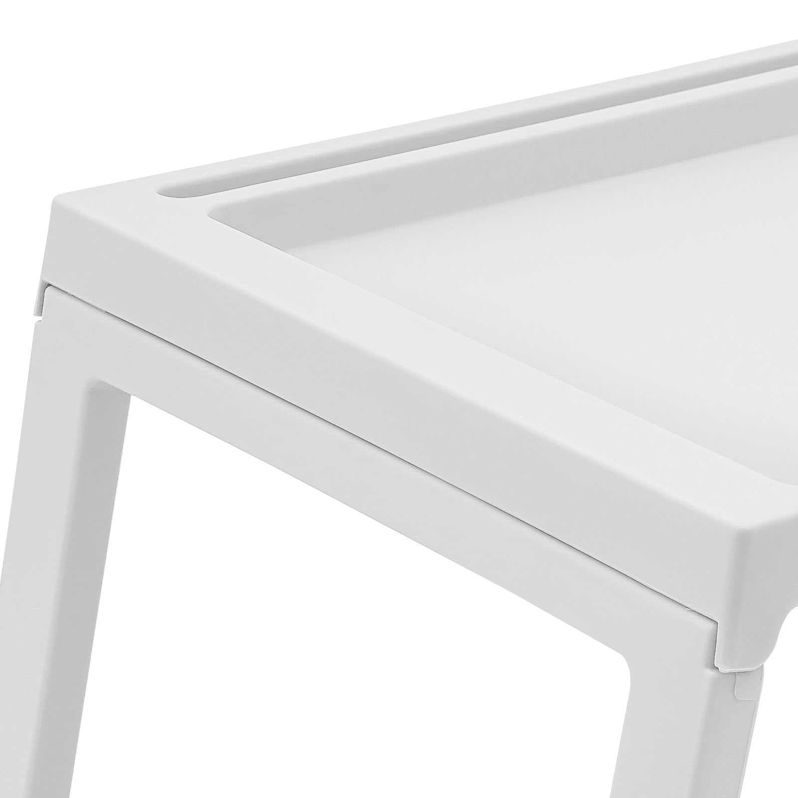 Lot de 6 plateaux pliables en plastique pour petit déjeuner au lit, 65 x 35,6 x 26,9 cm, pour lit et canapé, plateau pliable pour petit déjeuner, travail, lecture