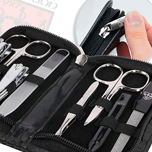 DREI SCHWERTER Germany Maniküreset Nagelpflegeset 'Roma' 8-tlg. Glasfeile 309 – Bild 4