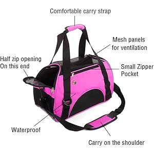 Catcarriersoftsidedpettravelcarrierforcatsdogspuppycomfortportablefoldablepetbagairlineapprovedsmallrosered Urban Country Home Decor Cat carriersoft sided pet travel carrier for catsdogs puppy comfort portable foldable pet bag airline approved small rosered urban country home decor