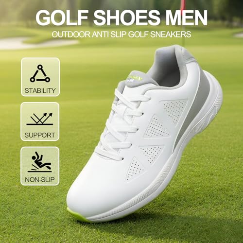 BKWHDAY Spikeless Lightweight Golf Shoes