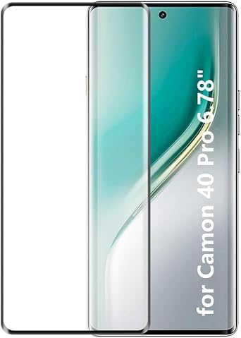 Kepuch Screen Protector Compatible for Tecno Camon 40 Pro 6.78" - Tempered Glass 2 Pack
