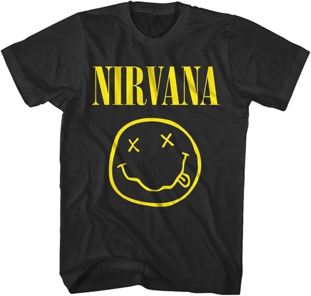 Amazon.co.jp: Nirvana 片面スマイルTシャツ US サイズ: X-Large