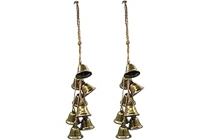 2 Pieces Witch Bells Protection for Door Knob Hanger Wind Chimes Decorative...