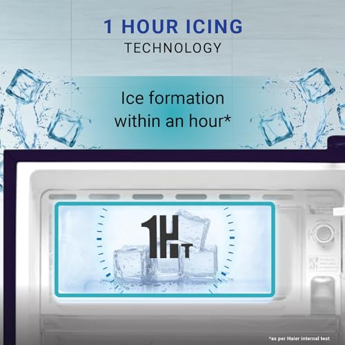 Image of Haier 190 L, 5 Star, Direct-Cool Single Door Refrigerator (HED-205AG, Aqua Glass)