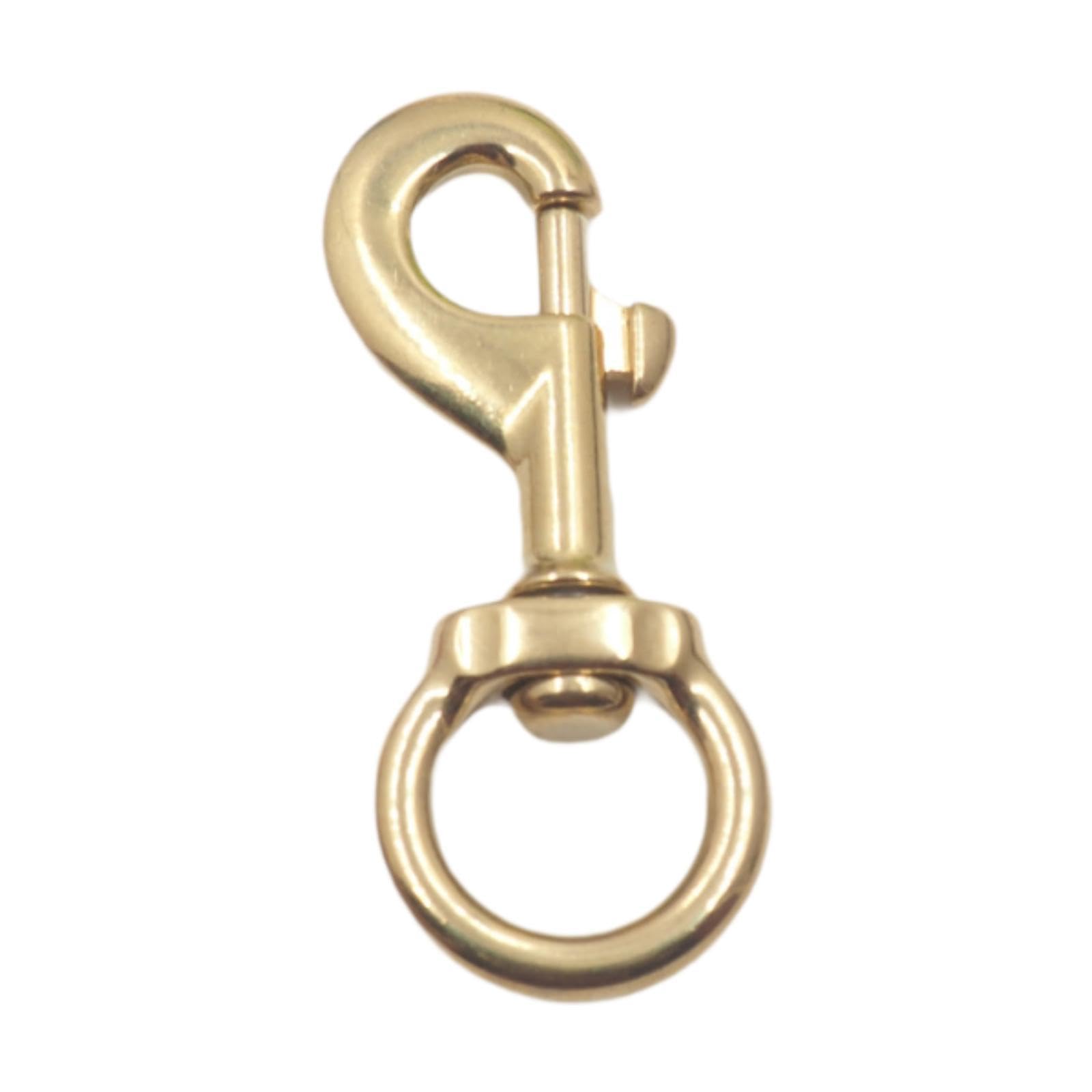 THE STYLE SUTRA Brass Snap Hook Attachment Key Ring Hook Clip for DIY Crafts Outdoor Lanyard 2.2cmx8.4cm-picture-22