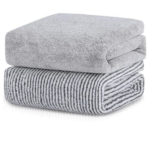 La Mejor Selección de toallas Heredera los mejores 5. 44 BSMKD Toallas de Baño Grandes (2 PCS), Toallas Suaves y Absorbentes (140cmx70cm), Toalla de Vellón 100% Coral Sensación Suave, para Baño, Playa, Piscina, Fitness, SPA, Regalo...