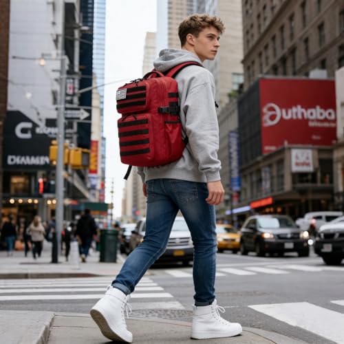 Image of Wotony Military Tactical Backpack for Men Waterproof Daypack 3 Day Assault Pack Molle Bag with Water Bottle Holder
