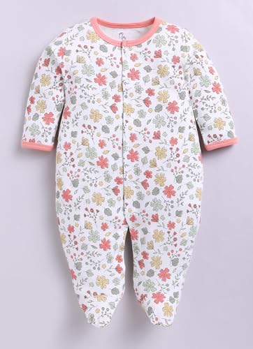 Image of BABY GO Cotton Footed Baby Romper Jumpsuit Pack of 2 | Full Sleeve Sleepsuit | Onesies for Infants, New Born Baby Boys & Baby Girls