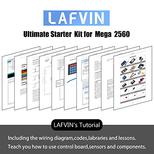 LAFVIN Mega 2560 Project Starter Kit for Mega328 Nano with Tutorial Compatible with Arduino IDE - Thumbnail 6