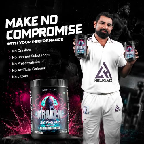 HELIXLABZ Kraken Pre-Workout 60 Servings Berry Storm 1 g - Image 8