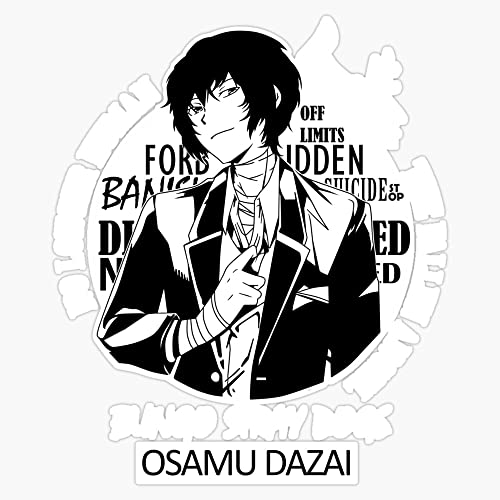Osamu Dazai Vinyl Sticker Laptop Decal Waterproof 5'