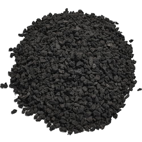 Rahato 2.5lbs Small Lava Rocks for Plants Drainage, 1/5 Inch Black Gravel Mulch for House Plants, Succulent Rocks Pebbles for Planters,Cactus, Bonsai Tree, Pure Volcanic Rocks, Top-Dressing