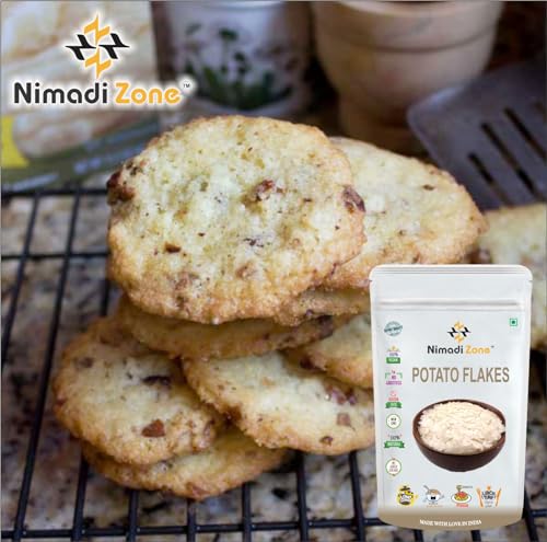 Image of Nimadi Zone Potato Flakes | Dehydrated Potato | Aaloo ka Mash | Instant ALOO POHA READYMIX Pack - 100 GM By Nimadi Zone