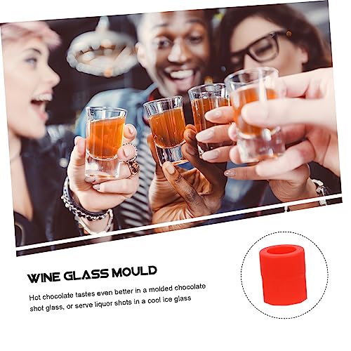 Moldes de Silicona para Cubitos en Forma de Vaso de Shot Rojo miniatura 6