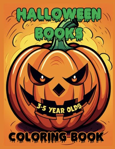 Halloween Books for 3-5 Year Olds: A Jumbo, Big Book of Halloween Coloring Book for Kids Ages 3-5 Featuring 106 Pages of Halloween Themed Fun, Cute, Spooky and Scary Illustrations for Kids to Color image 2