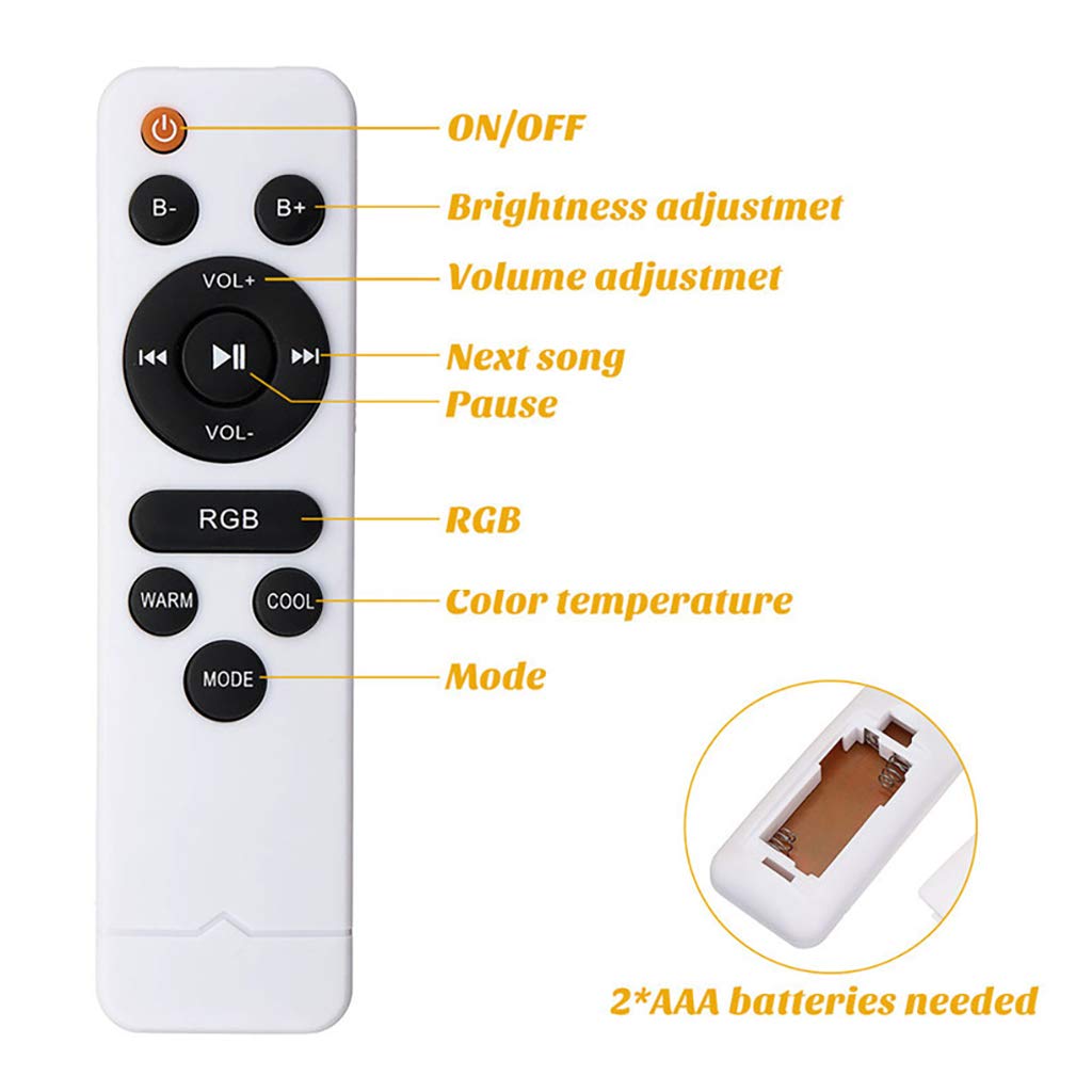 Musica Plafoniera LED Con Altoparlante Bluetooth,60W Lampada Da Soffitto Soggiorno Dimmerabile Con Elecomando APP Comando,Cambia Colore RGB,Camera Da Letto Camera Dei Bambini Illuminazione,40cm