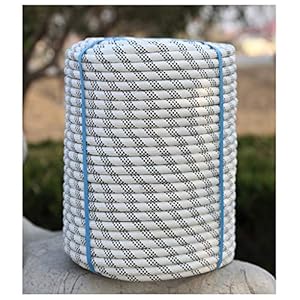 Touw 10mm / 12mm / 14mm / 16mm Wit Klimtouw, Outdoor Klimtouw, Avontuurlijk Abseiltouw, Levensreddend Statisch Touw…