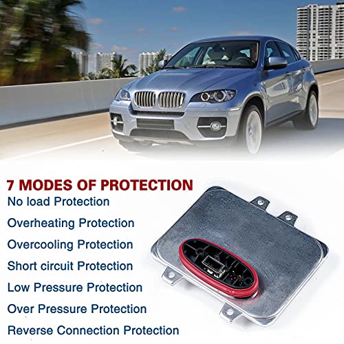 5Dv 009 000-00 Xenon Hid Headlight Ballast Control Unit W/D1S Bulb & Igniter Module Compatible With Cadillac Escalade Bmw E60 Volkswagen Golf Ch Ry Sler Town & Country, Replaces 12767670 15782392 #TOP2