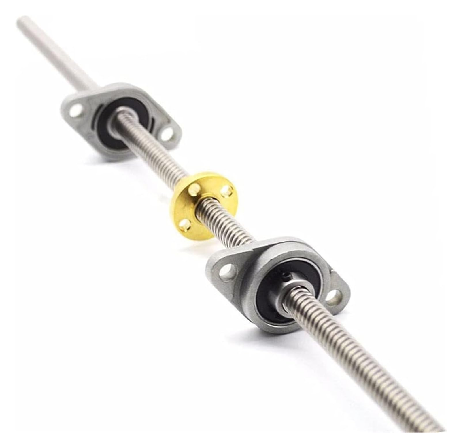 Juego de Piezas for Impresora 3D, con husillo T8 de 8 mm (150/200/300/400/500 mm), Tuerca de Cobre, Soporte de rodamiento KFL08 y Kit de Acoplamiento Flexible de 5 a 8 mm.(500mm)