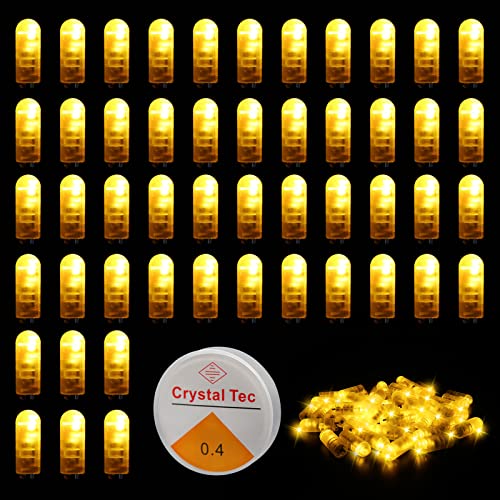 20 Mini-LED-Lichter Mit Akku – Warmweißes Licht Für Basteln, Modellbau, Puppenhäuser & Partydeko