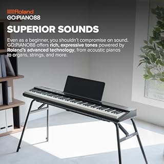 Roland GO:PIANO88PX | Entry-Level Portable 88-Note Digital Piano | Premium Performance | Lightweight Design | Powerful Learning Features | Battery-Powered Operation | Bluetooth & MIDI Connectivity