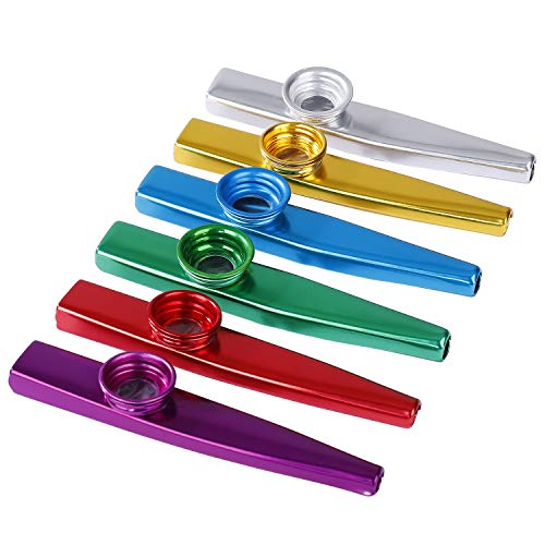Kazoos-Metal-Musical-Instrument-Colorful-Aluminum-Alloy-Kazoo-Multipack-Good-Companion-for-Ukulele-Violin-Piano-Keyboard-6-Pack