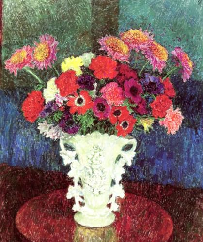 Pintura por números de flores para decorar tu salón con este kit de óleo DIY