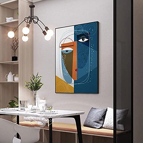 Pintura de lienzo geométrica abstracta y carteles contemporáneos de 20x30cm para decoración 4