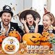 MORAINJAY 7er-Set 2024 Halloween Mini-Aufziehspielzeuge Lustige Gehende Kürbisse, Skelette, Geister Kleine Spielzeuge für Halloween-Partys und Mitgebsel