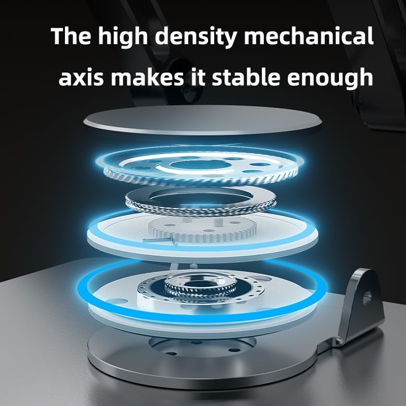 Adjustable Laptop Stand for Desk - Portable Computer Stand With Cooling Function - Stable for Home Office - Fits Various Laptop Sizes, Gray Grey